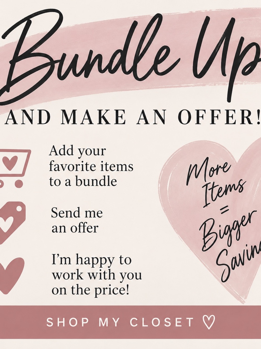 Bundle Up Home Party Sign - Pink